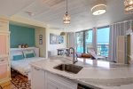 Ocean views from the kitchen